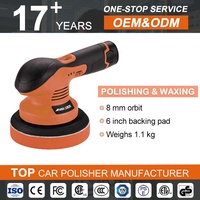 Polisseuse de voiture sans fil à double action 12V 2025 - Tampon de polissage électrique de 6 pouces (150 mm) pour le polissage et l'application de cire en DIY