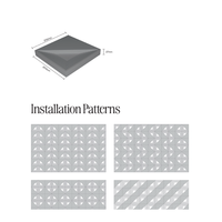 Panel Dinding Batu 3D Modern Anti Air 12mm, Promo Panas, untuk Eksterior/Interior Bangunan, Panel Ubin Datar untuk Kamar Mandi