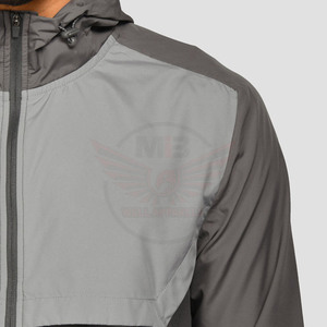 Chaqueta Cortavientos Personalizable de Alta Calidad, Talla Grande, Informal, de Lona, con Capucha, Transpirable, para Invierno - Precio al por Mayor y Más Vendida - Product Image 5