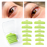 Atacado: Kit de 6 Pares de Protetores de Silicone Autoadesivos Reutilizáveis para Lifting de Cílios com Queratina, Sem Cola