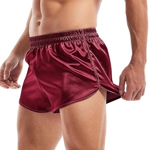 Shorts en soie unis pour l'été, pour l'entraînement, le sport, la gym, le yoga, décontractés, pour l'extérieur, sur mesure, en soie, pour le sommeil et la nuit - Product Image 5