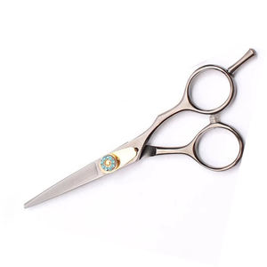 Ciseaux à cheveux en acier inoxydable pour coiffeur, avec poignée, logo personnalisé, haute qualité, prix abordable - Product Image 5