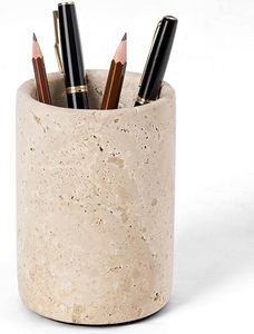 Premium <b>Travertine</b> Marble Pen Holder New Design Travertive Pen Holders - Product Image 4