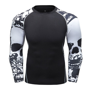 Chemise de compression pour homme personnalisée UPF 50, manches longues, légère, séchage rapide, respirante, en polyester, antibactérienne, MMA - Product Image 5