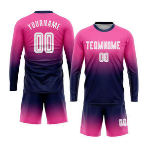 Soccer Uniform Hot Sale Breathable 100 Percent Polyester Antibacterial Lightweight Custom Soccer Uniform Set Mens Football Kit - Product Image 4