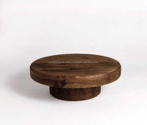 Support à gâteau compact en bois avec finition polie, idéal pour les petits gâteaux, les célébrations personnelles, la table d'affichage et les cadeaux - Product Image 1