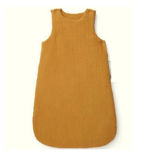 Diseño personalizado 100% algodón orgánico transpirable color amarillo saco de dormir Bebé cómodo sacos de dormir a precio de fábrica para la venta - Product Image 2
