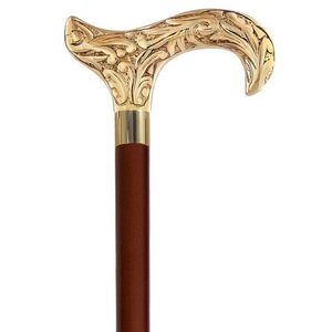 Bâton de marche en bois à finition naturelle avec un manche robuste, design léger pour les personnes âgées, idéal pour les voyages et la marche en extérieur - Product Image 6