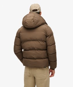 Chaqueta acolchada premium personalizada para hombre para invierno, ropa de exterior premium para hombre, a prueba de viento, con cierre de cremallera y bolsillos laterales, abrigo para hombre - Product Image 2