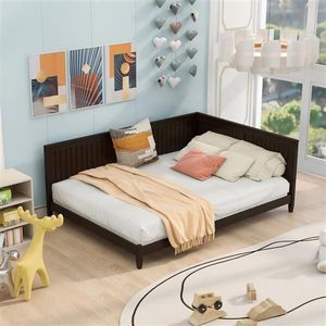 Espresso Full-Size Wood Daybed/Sofa Bed - Product Image 1