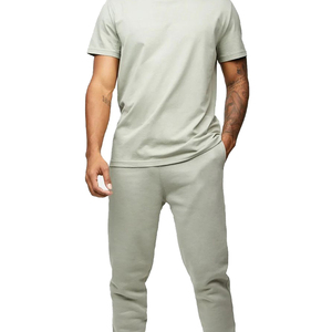 Ensemble 2 pièces d'été décontracté et respirant pour homme ELEGANT CORPORATION : T-shirt à manches courtes et short en polyester/coton - Product Image 5