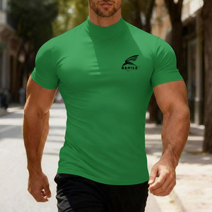 Top Quality Breathable <b>Compression</b> <b>Shirt</b> for Men Custom Logo Casual Solid Pattern Long Sleeve with O-Neck - Product Image 2