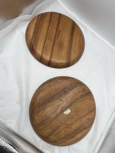Juego de 4 Platos de Madera Auténtica de Filipinas de 9.75 Pulgadas, Platos de Madera para la Cena - Product Image 4