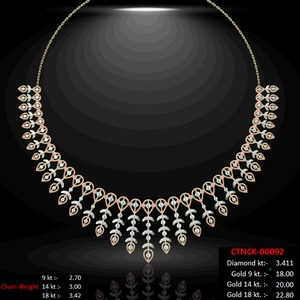 Collar de diamantes naturales de 14 quilates con pendientes, certificado IGI, color EF, corte brillante redondo, 4.29 ct, claridad VVS VS, joyería fina para mujer - Product Image 3