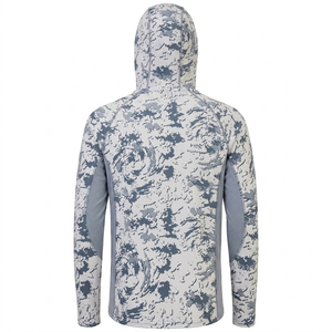 Chemise de pêche à capuche unisexe pour adultes, protection solaire UPF 50+, manches longues, respirante, séchage rapide, performance, sweat-shirt d'extérieur, logo personnalisé - Product Image 3