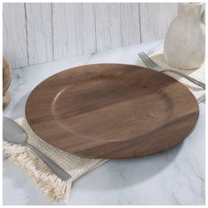 Assiette en bois de manguier de qualité supérieure, assiette à dîner en bois naturel artisanale pour servir des aliments, des collations, des fruits, des desserts et pour les repas quotidiens - Product Image 4