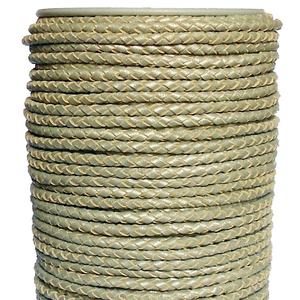 Cordones redondos de cuero de vaca trenzados a mano de 4 capas de moda de 3mm con acabado encerado impermeable para bolsos prendas de vestir Zapatos - Product Image 2