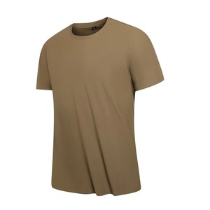 Nouveaux T-shirts d'été en toile respirante à séchage rapide pour hommes grandes tailles, col rond, personnalisables avec logo, faible MOQ, sportifs et unis - Product Image 5