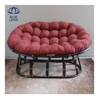 IMMEDIATE DELIVERY Papasan Chair 2026 Rattan Frame Cushion Seat for Indoor Seating and Leisure Corner Stable Build