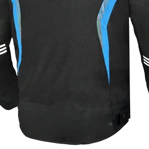 Veste de vélo unisexe courte en textile imprimé, imperméable, anti-poussière, respirante, anti-UV, à fermeture éclair rayée, chaude pour l'hiver - Product Image 6