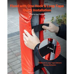 Imbottitura Protettiva Avvolgente per Palo da Basket, 71 Pollici di Altezza, 1,2 Pollici di Spessore, Resistente, per Attrezzature Sportive 2-6.3 4.5x4.5 - Product Image 3