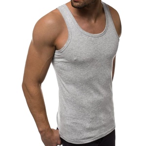 Débardeur de sport côtelé en coton pour homme - Product Image 1