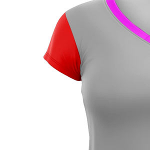 เสื้อเบสบอลซอฟต์บอลคอวีสั่งทำพิเศษจากโรงงาน พิมพ์ลายแห้งเร็ว ผ้าตาข่ายปักตัวอักษรแบบ Tackle Twill ขายส่งชุดกีฬา - Product Image 4