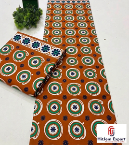 Tissu en coton sergé léger personnalisé imprimé wax africain motif Tanzanie pour robes, chemises, matériaux artisanaux Hitjem Export OEM ODM - Product Image 3
