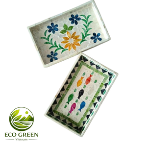 Plateau en nacre de haute qualité, coquille de mer naturelle du Vietnam, plat de service fait main, plateau décoratif, vente en gros, prix compétitif - Product Image 1