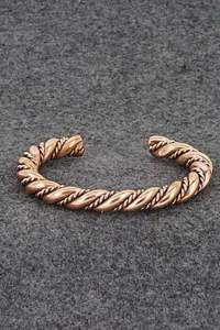 Brazalete de Metal con Diseño Antiguo de Cobre, Estilo Clásico, Hecho a Mano, Pulido, Unisex, Talla Personalizada - Product Image 5