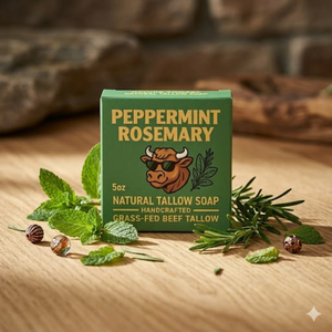 Herbal Peppermint Rosemary <b>Soap</b> Bar for Soft Healthy Looking Skin and Gentle Cleansing Care Every Day Peppermint Rosemary Bar - Product Image 1