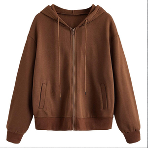 Adjustable Drawstring <b>Front</b> Full <b>Zip</b> Hoodie Men Weather Proof Heavy Weight Outer Layer Solid Outerwear <b>Tops</b> - Product Image 1