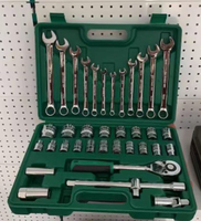 Juego de Llaves de Tubo Práctico con Compartimentos Organizados, Equipo de Mano para Entusiastas del Bricolaje Familiar