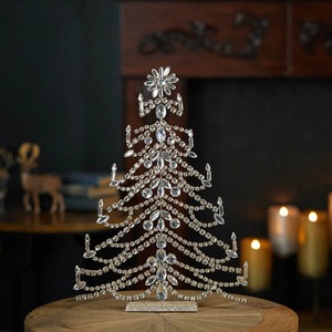 Árbol de Navidad Moderno de Metal y Pino, Decoración Artística Verde para Interiores - Product Image 6