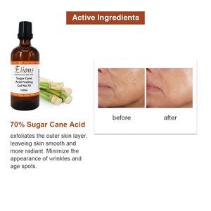 Gel Exfoliante Facial y Corporal con Ácido de Caña de Azúcar al 70%, Blanqueador de Pigmentación Profunda, Antiarrugas y Antienvejecimiento - Product Image 3