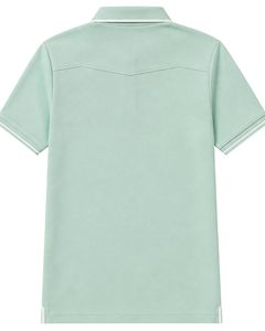 Manufacturer Customized Mint Green And <b>White</b> Men <b>Polo</b> Shirt Short Sleeve Casual Golf T Shirt Breathable Summer Premium Top - Product Image 2
