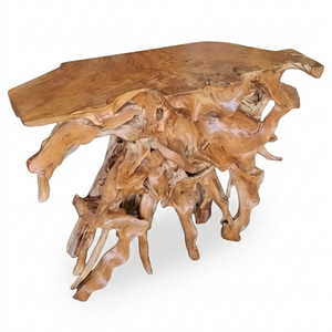 Mesa Consola Moderna de Raíz de Teca Sólida Premium para Entrada, Mueble Orgánico Natural para el Hogar - Product Image 2