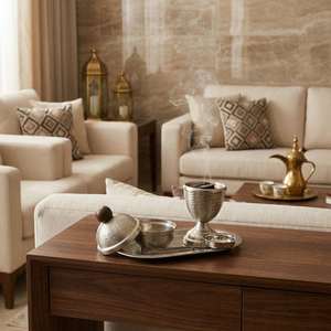 Juego de quemador de incienso árabe de lujo, quemador de incienso de metal, bandeja para Oud Bakhoor, fragancia para el hogar, regalo decorativo para Ramadán, Eid, Majlis - Product Image 2