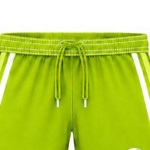 Pantalones Cortos de Rugby Personalizados en Verde Lima y Blanco, Uniforme de Equipo Transpirable y Ligero, Ropa Deportiva de Entrenamiento Personalizada, Rendimiento Atlético - Product Image 5