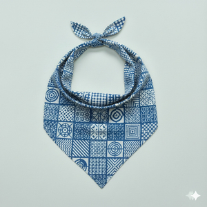 Heritage Bloom Square Cotton <b>Bandana</b> Floral Pattern Womens Quick Dry Skin-Friendly Casual Headwear - Product Image 1