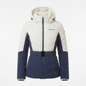 Abrigo Acolchado de Dos Colores con Capucha y Cinturón para Mujer, Chaqueta de Invierno Cálida y Acolchada, Ropa de Abrigo Informal para Exteriores - Product Image 3
