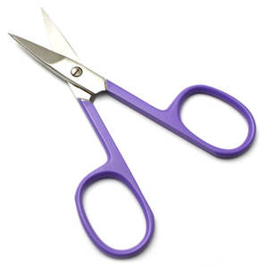 Ciseaux de manucure roses avec lames en acier inoxydable, pointe pointue, poignée ronde, coupe-cuticules portable, outils de beauté pour adultes - Product Image 6