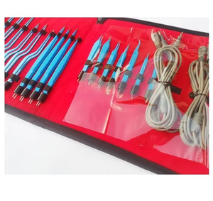 Kit de Pinzas Bipolares Reutilizables Azules de Acero Inoxidable con Varias Puntas y Cables, Instrumento Quirúrgico Manual Antiadherente con 1 Año de Garantía - Product Image 5