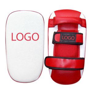 Almohadillas de golpeo de cuero genuino tailandés de alta resistencia para entrenamiento de boxeo, karate, muay thai, MMA, taekwondo y artes marciales - Product Image 1