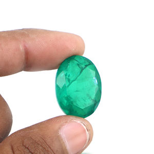 Émeraude double naturelle, forme ovale, cabochon, toutes tailles, pierre brute, fourniture pour la fabrication de bijoux, vente en gros, fabricant en vrac - Product Image 1