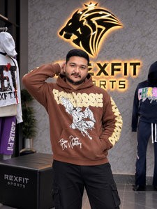 Custom <b>Men</b> <b>Zip</b>-<b>Up</b> Hoodie Oversized Streetwear <b>Fleece</b> Sweatshirt Winter Digital Printing 100% Cotton Eco-Friendly Kangaroo Pocket - Product Image 3