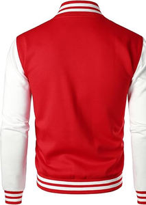 Men's Casual Slim Fit Varsity <b>Jacket</b> Breathable Reversible Hooded Collar Fashion Bomber Baseball Design Letterman XS Canvas - Product Image 2