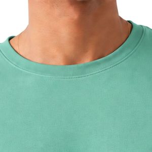 T-shirt décontracté à manches courtes et col rond pour homme, vert menthe, doux, simple, pour tous les jours, vêtements streetwear modernes, OEM ODM - Product Image 5