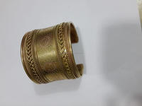 Bijoux de mode pour femmes et filles, faits à la main, en laiton plaqué or, de style traditionnel, en forme d'armure circulaire, pour mariage, avec soie