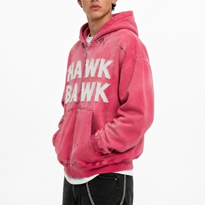 Sudadera con capucha vintage para hombre, estilo streetwear prémium lavado, oversize, casual, de tejido grueso. - Product Image 3